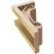Ekena Millwork 6"W x 6"D x 12"H Wide Alma Rough Cedar Woodgrain TimberThane Corbel, Primed Tan CORUR06X06X12ALMRCPR - alternate 4